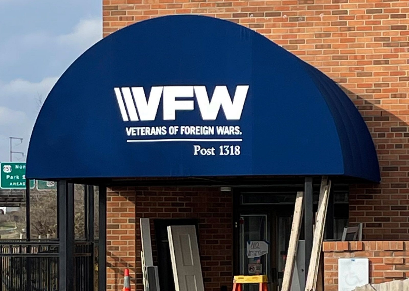 new Post 1318 awning 12-2021